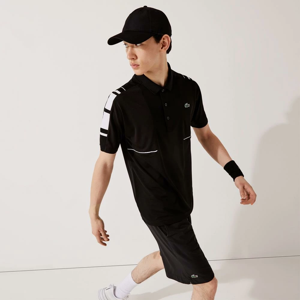 Lacoste Men's Sport Pique Polo - Black - Image 4