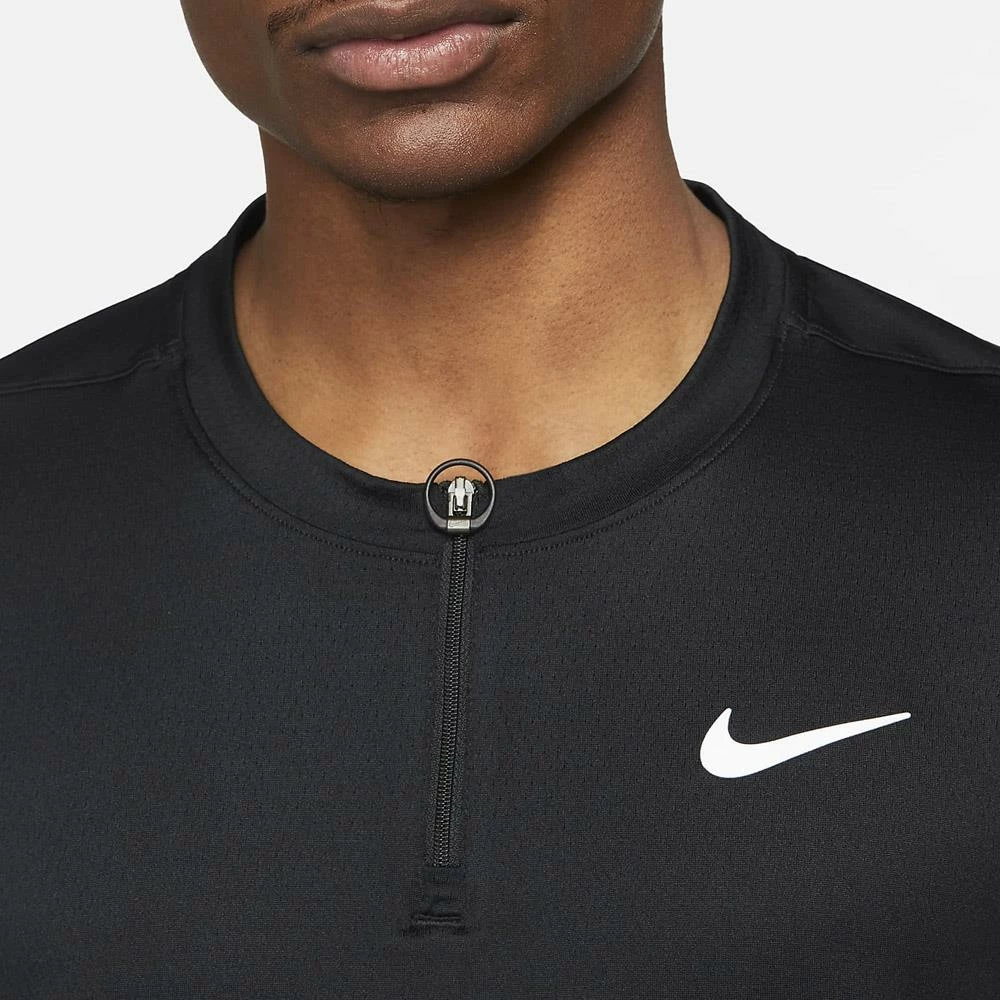 Nike Men's Advantage 1/2 Zip Longsleeve - Black - Image 4