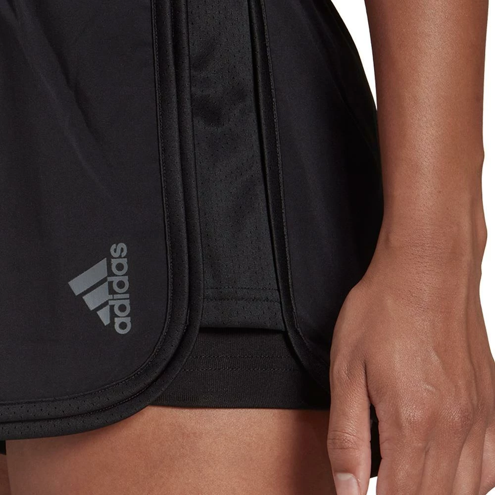 Adidas Women's Club Shorts - Black/Grey Five - Image 6
