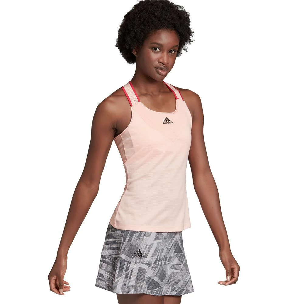 Adidas Women's HEAT.RDY Y-Back Tank Top - Haze Coral - Image 3