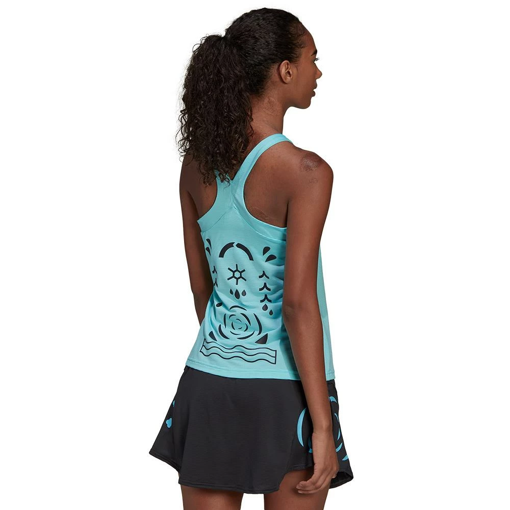 Adidas Women's Y Tank - Pulse Aqua - Image 3