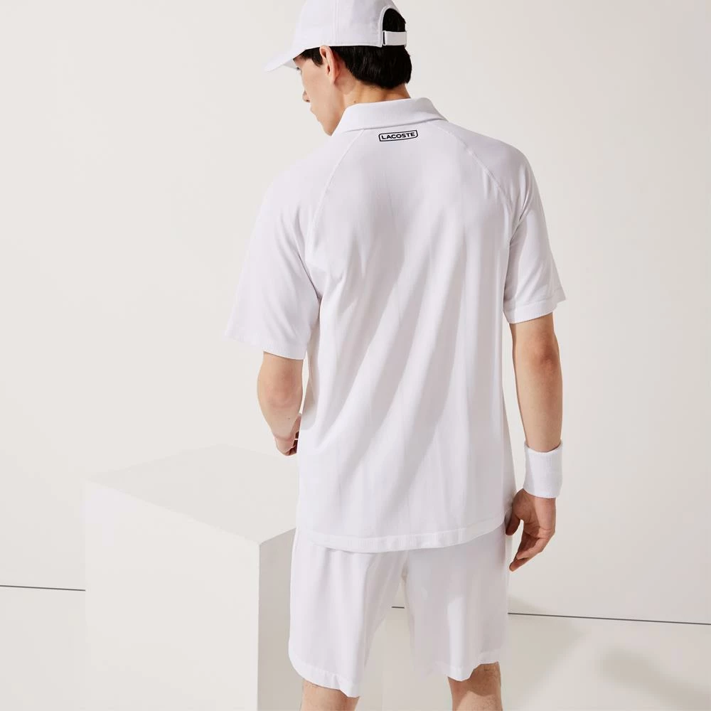 Lacoste Men's Sport Seamless Jacquard Polo - White - Image 3