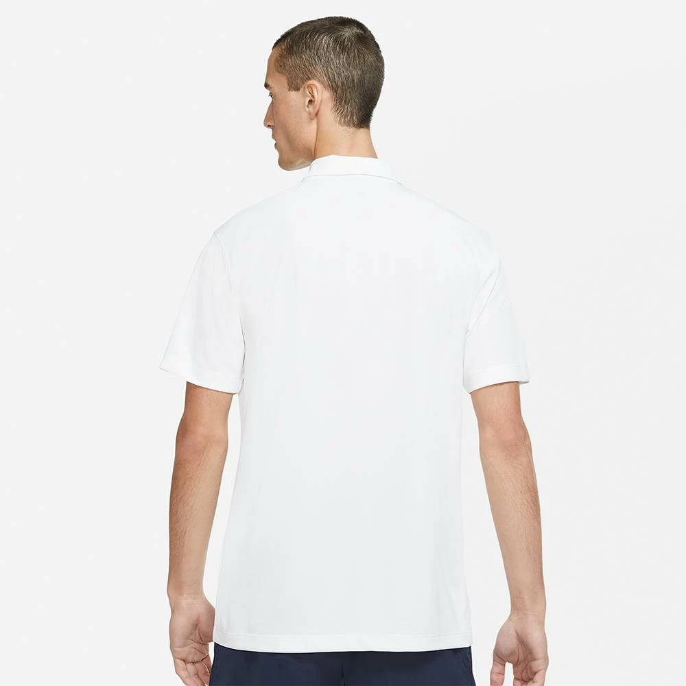 Nike Men's DriFit Solid Polo - White/Black - Image 3