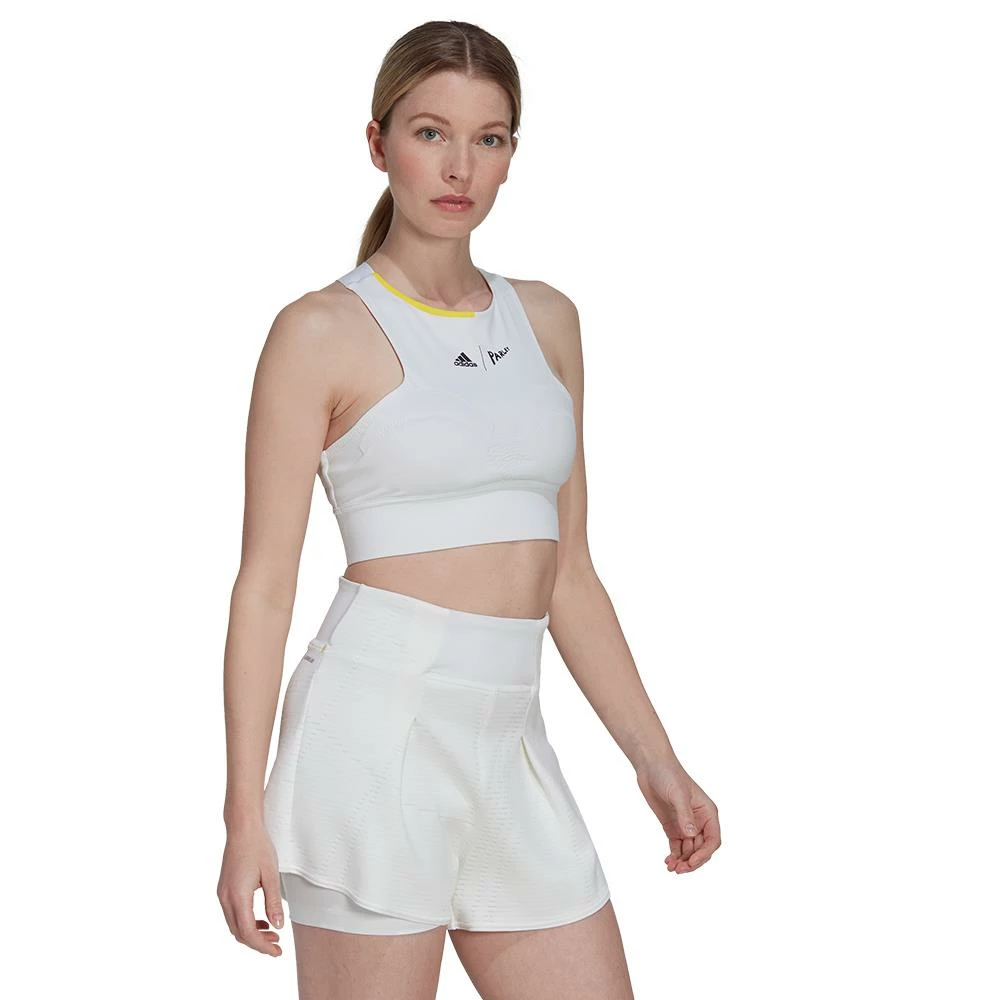 Adidas Women's London Crop Top - Parley - White - Image 3