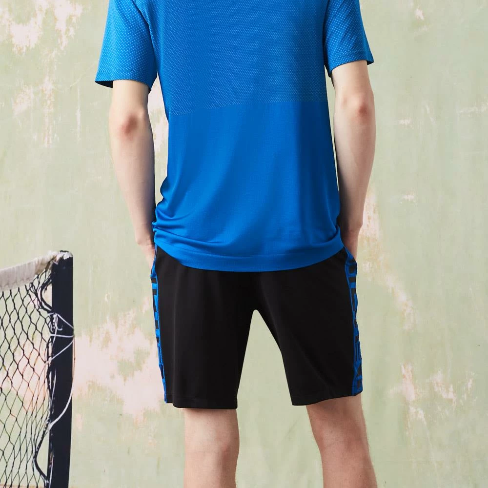 Lacoste Men's Contrast Print Shorts - Black/Blue - Image 3