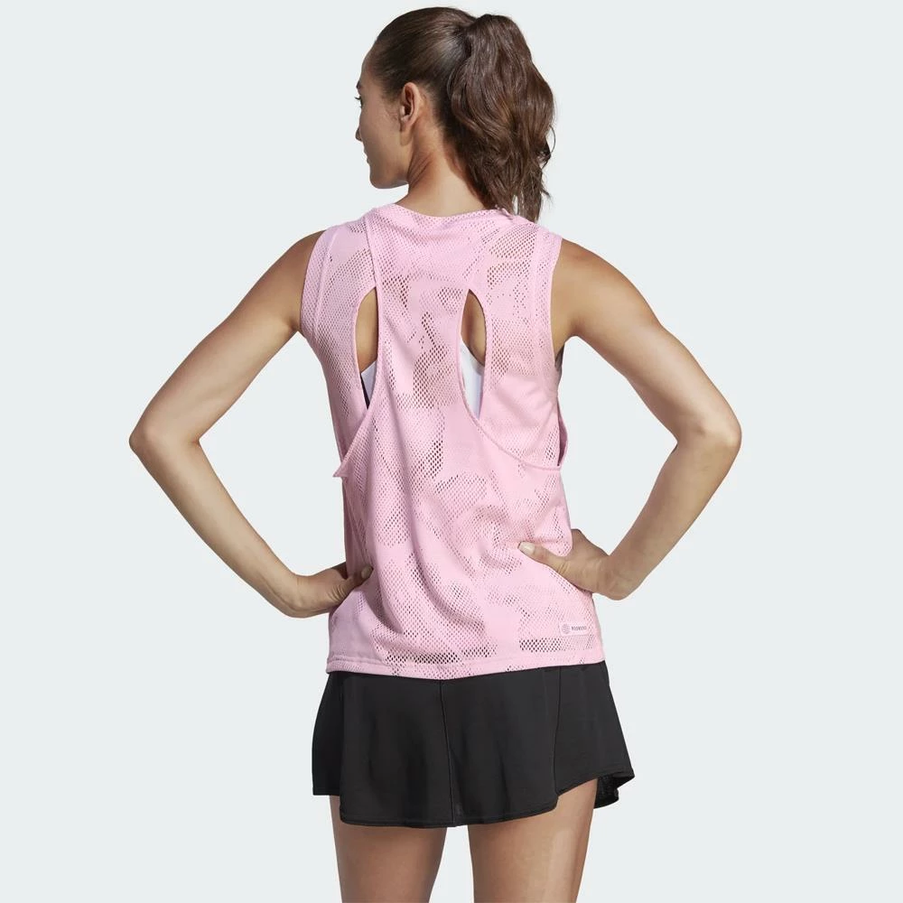 Adidas Women's Melbourne Match Tank - Clear Pink - Image 3