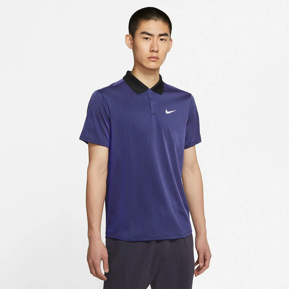 Nike Men's Slam Advantage Polo - Dark Purple Dust - Image 2