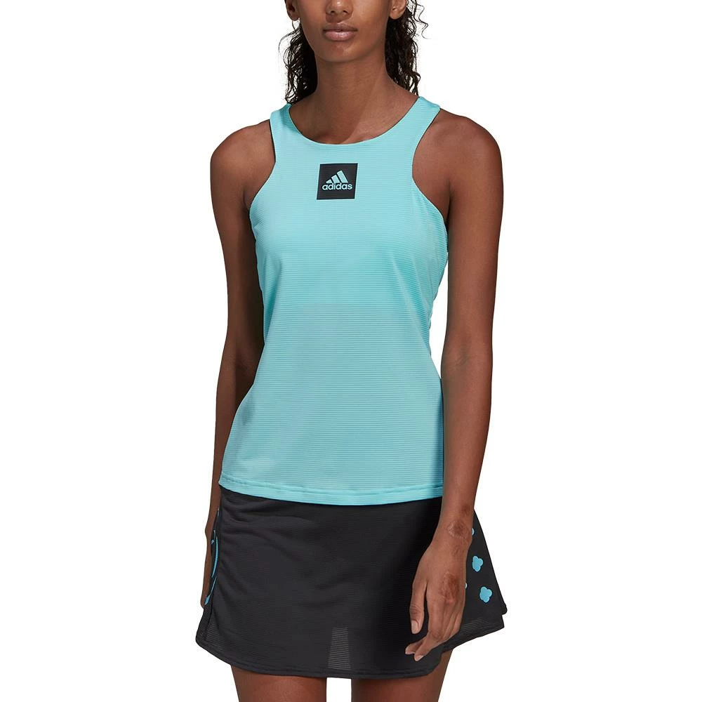 Adidas Women's Y Tank - Pulse Aqua - Image 2