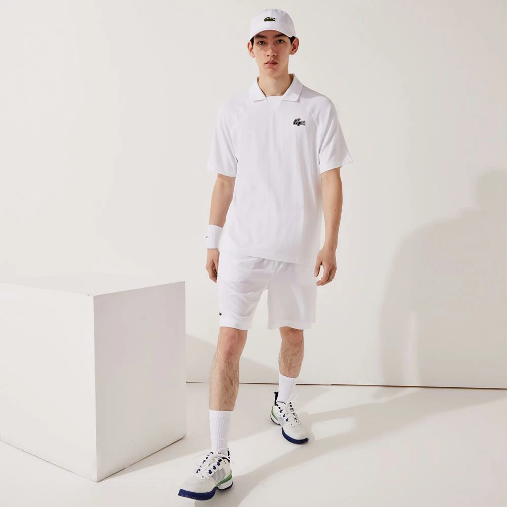 Lacoste Men's Sport Seamless Jacquard Polo - White - Image 2