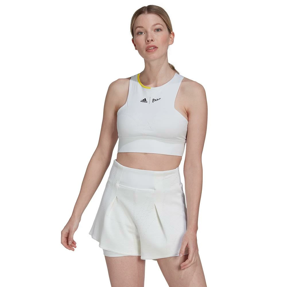 Adidas Women's London Crop Top - Parley - White - Image 2