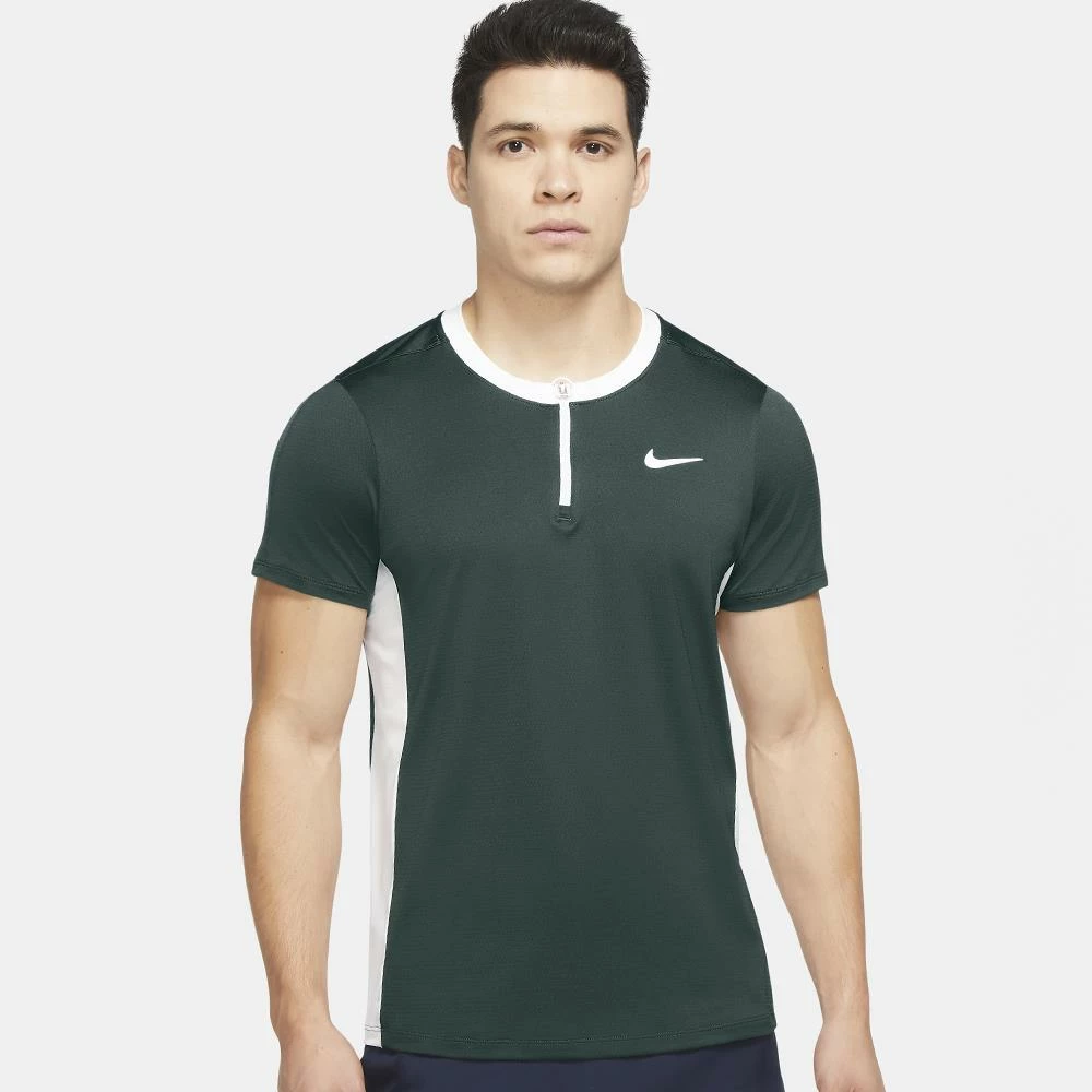 Nike Men's Advantage Polo - Pro Green/White - Image 2