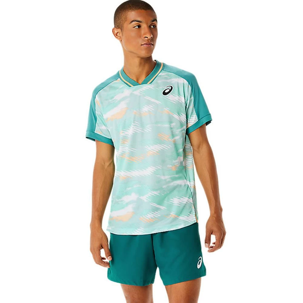 Asics Men's Match Graphic Short Sleeve - Misty Pine - Image 2