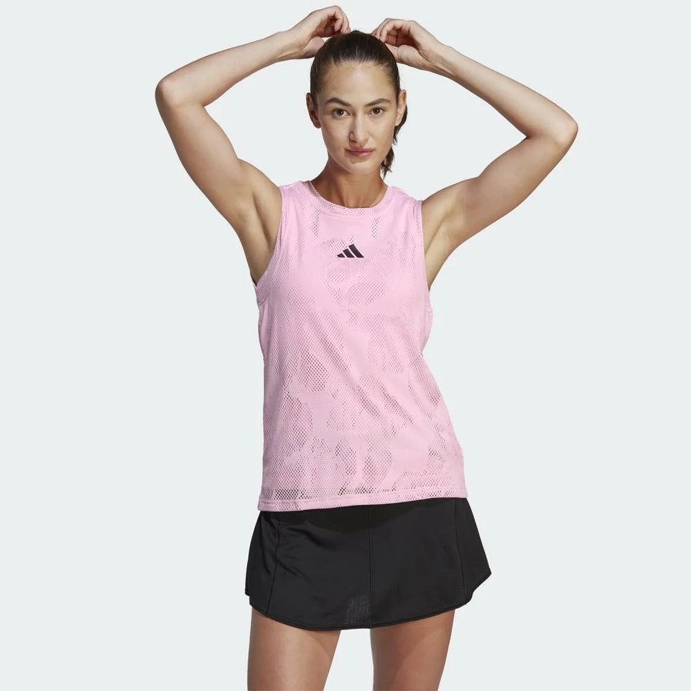 Adidas Women's Melbourne Match Tank - Clear Pink - Image 2