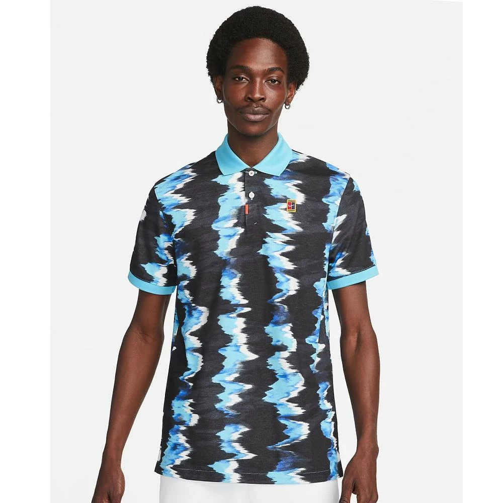 Nike Men's Heritage Slim Printed Polo - Baltic Blue - Image 2