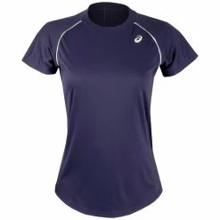 Asics Women's Short Sleeve Piping Tee - Peacoat