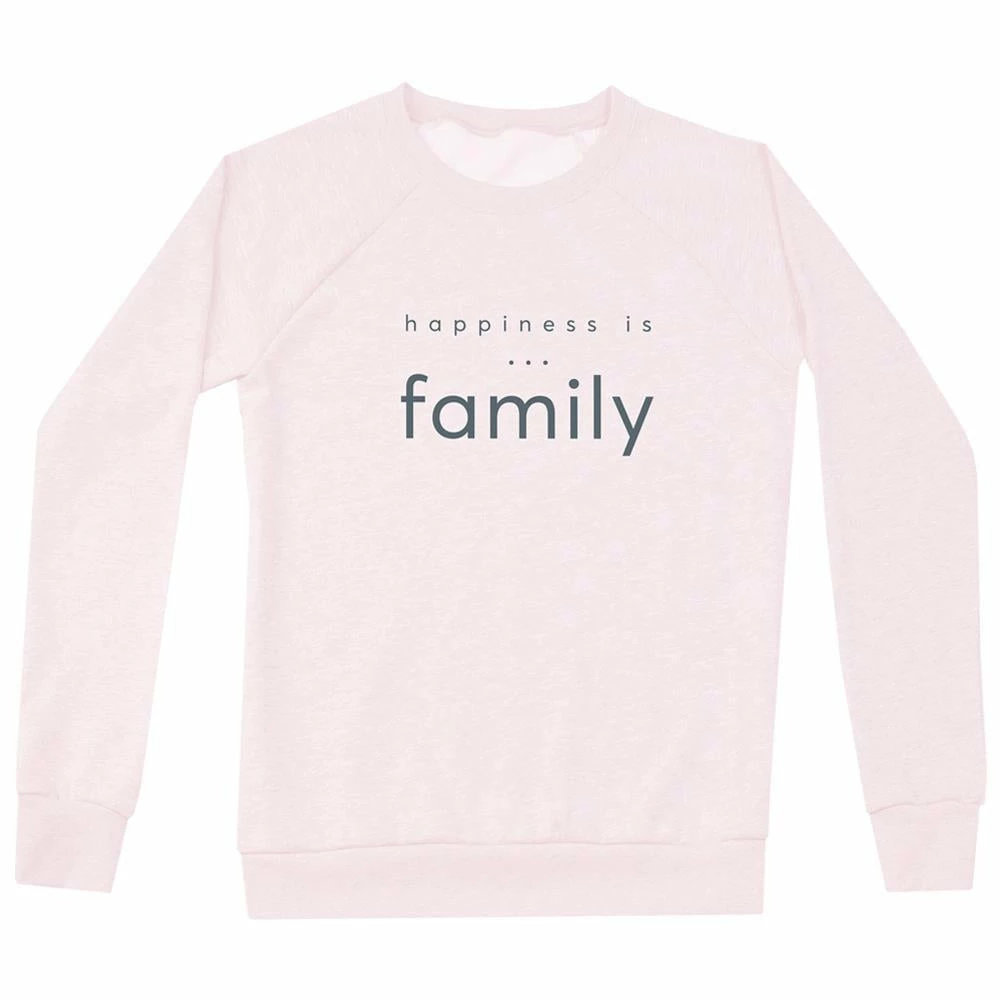 Happiness Is... Women's Family Sweatshirt - Ballet Pink