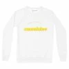 Happiness Is... Women's Sunshine Sweatshirt - White/Yellow