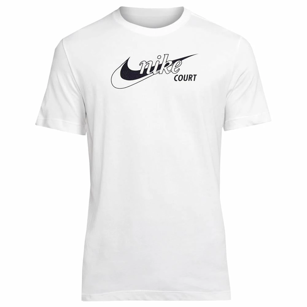 Nike Men's Swoosh Tennis Tee - White