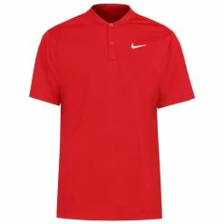 Nike Men's Blade Henley Polo - University Red/White