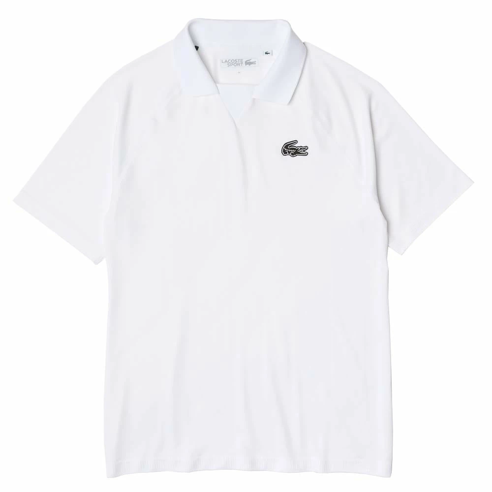 Lacoste Men's Sport Seamless Jacquard Polo - White