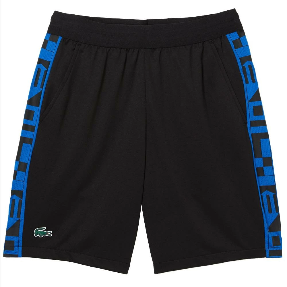 Lacoste Men's Contrast Print Shorts - Black/Blue
