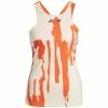 Adidas Women's Thebe Magugu New York Y-Back Tank - Impact Orange/Ercu Tint
