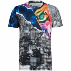 Adidas Men's US Printed FreeLift Tee - White/Multi