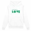 Happiness Is... Happines Is...Women's Tennis Love Hoodie - White/Green