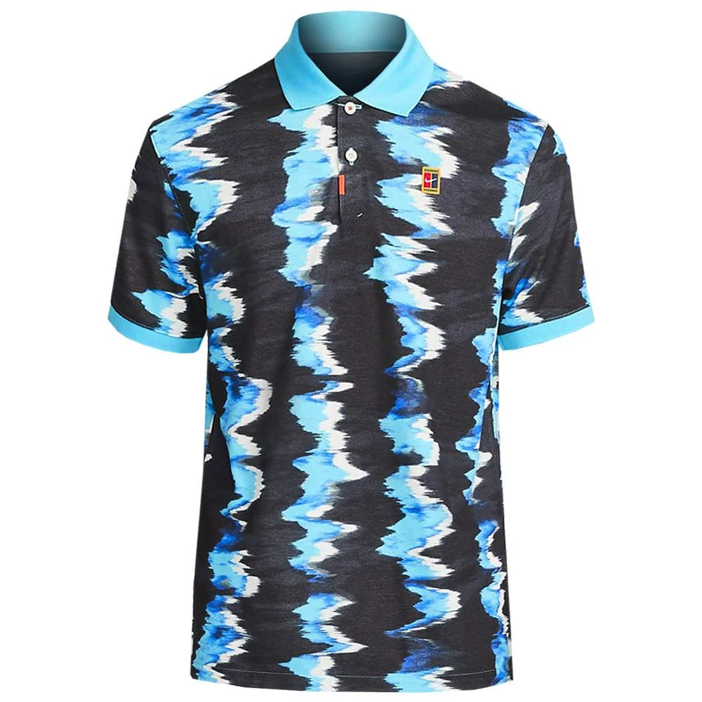 Nike Men's Heritage Slim Printed Polo - Baltic Blue